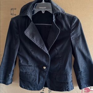 Express cropped career blazer jacket
